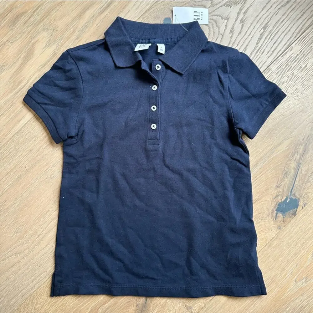 NWT GAP Kids Polo Shirt Dark Blue S